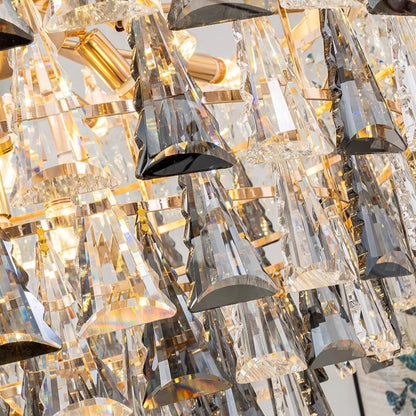 Isabelle Luxuriöser Duplex-Kristall-Kronleuchter für Villen-Hallenlicht