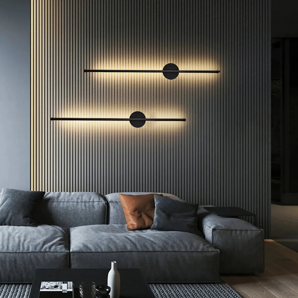 Élise Moderne Gold & Schwarz Wiederaufladbare LED Wandlampe