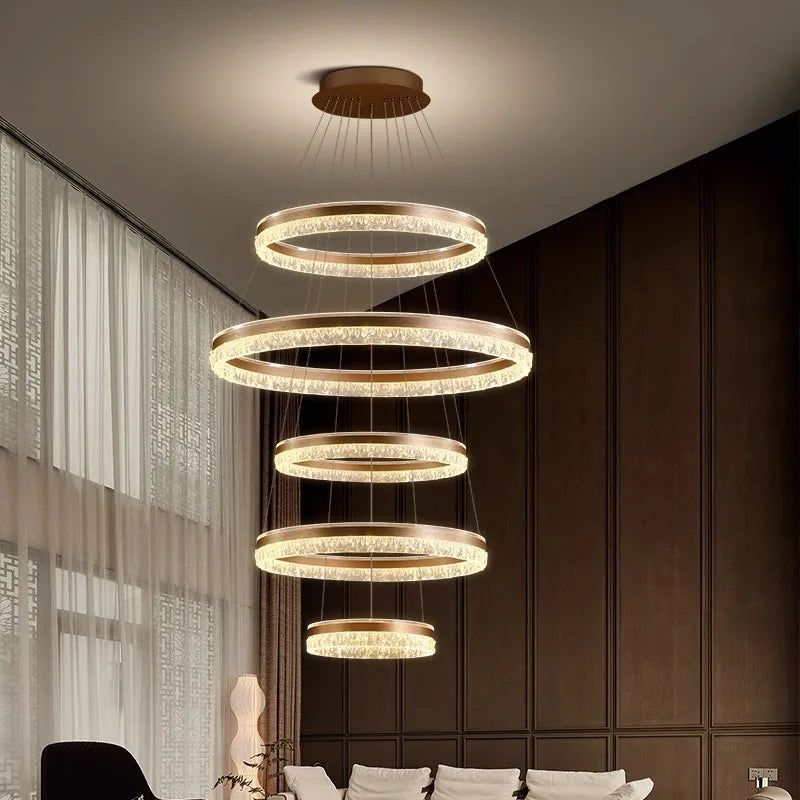 Moderne Kristall-Hängeleuchte für Wohnzimmer und Flur