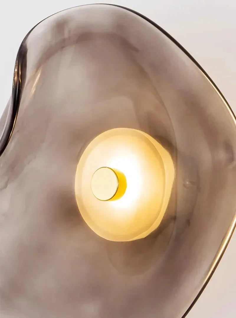 Élise Halo LED-Wandleuchte mit Glasschirm