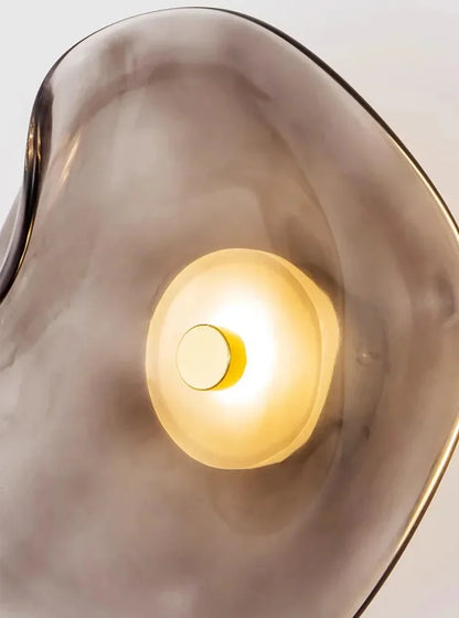 Élise Halo LED-Wandleuchte mit Glasschirm