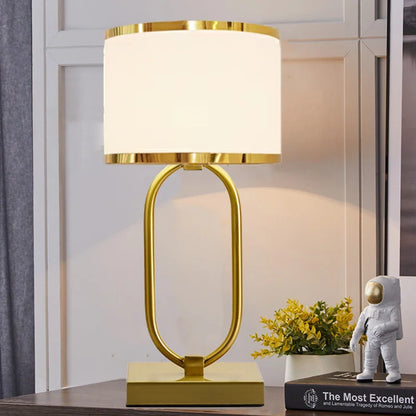 Sophie European Cloth Shade Bedside Lamp E27 Modern Luxury Desk Light