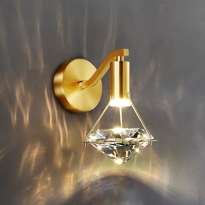 Aurélien Diamond Crystal Wall Lamp with Elegant Modern Glow