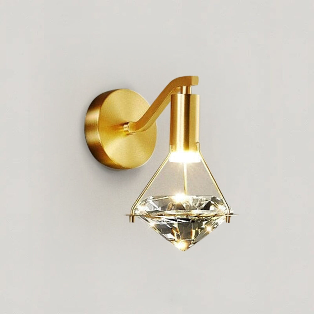 Aurélien Diamond Crystal Wall Lamp with Elegant Modern Glow