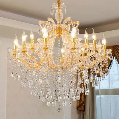 Nordic Restaurant Chandelier Lighting Classic Living Room Crystal Pendant Light Modern Household Hanging Light Hall Hanging Lamp