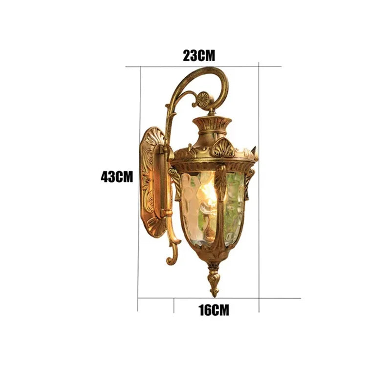 Celeste Retro Outdoor Waterproof Wall Lamp