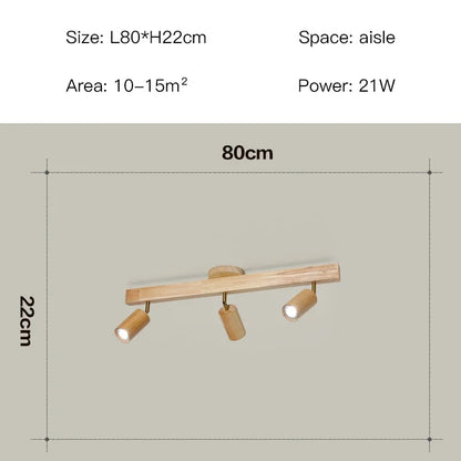 Élise Japanische Moderne Holz LED Deckenstrahler Kronleuchter