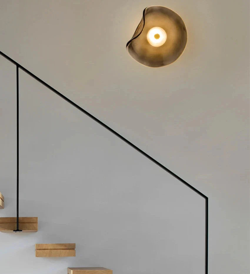 Élise Halo LED-Wandleuchte mit Glasschirm