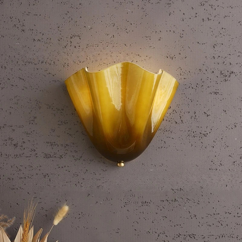 Élodie Petaline Glas-LED-Wandleuchte