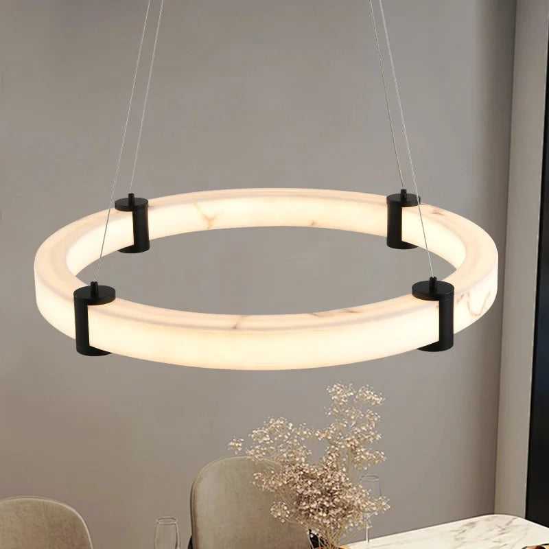 Éliane Aura Marmorring LED Pendelleuchte