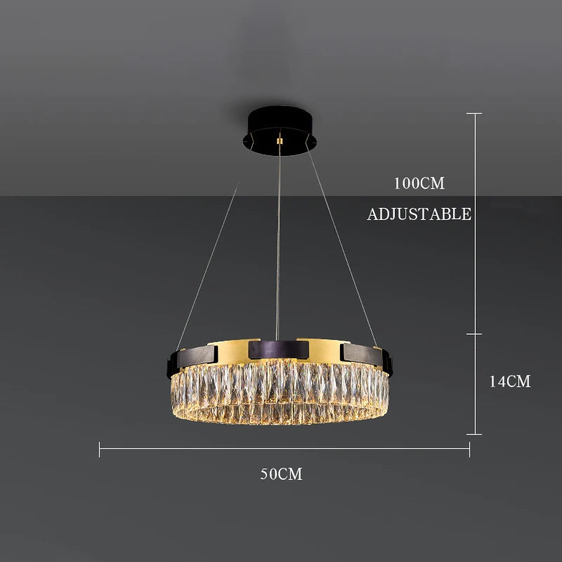 Camille Moderne Kristall-LED-Kronleuchter Luxus Wohn- Esszimmer Schlafzimmer Pendelleuchte