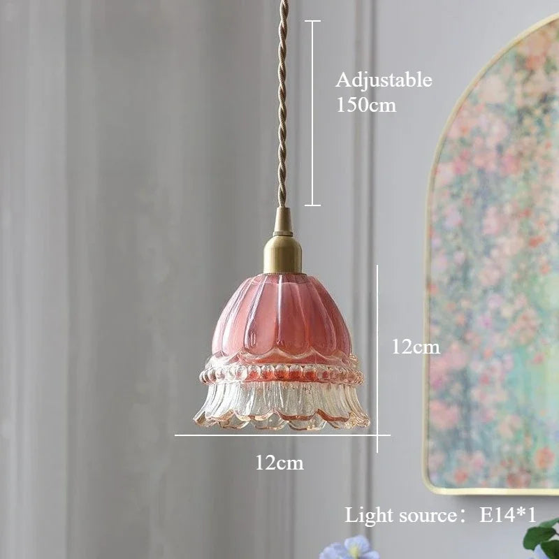Lina Modern Minimalist Green Glass Pendant Light