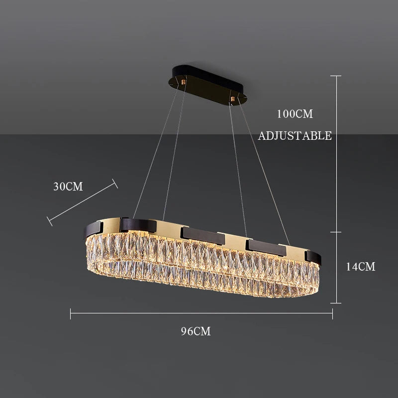 Camille Moderne Kristall-LED-Kronleuchter Luxus Wohn- Esszimmer Schlafzimmer Pendelleuchte