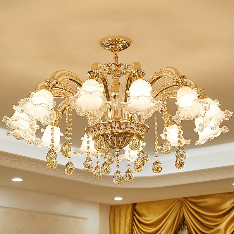 European Crystal Pendant Light for Living Room and Dining Area