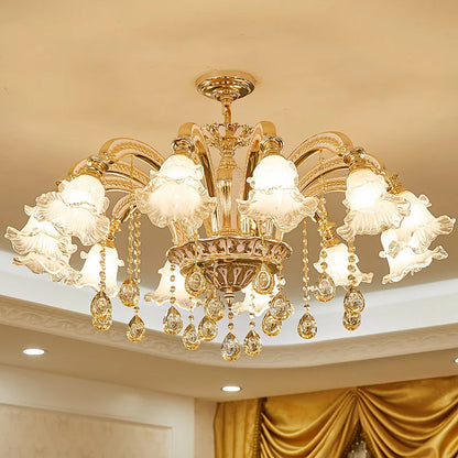 European Crystal Pendant Light for Living Room and Dining Area