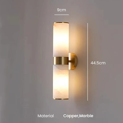 Elise Modern Marble Alabaster Wall Sconce Luxury Bedroom Light