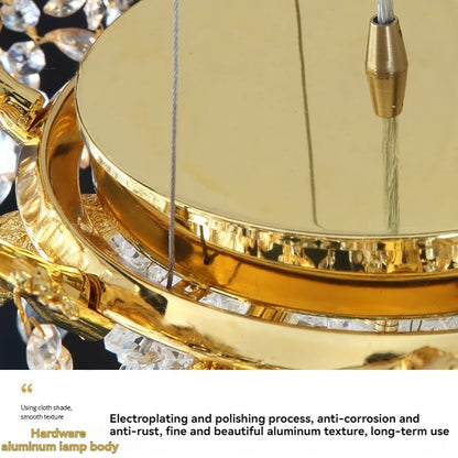 Isabelle K9 Kristall Baumast Kronleuchter Luxuriöse Gold Deckenleuchte