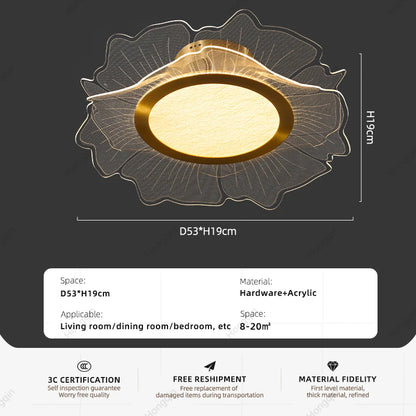 Amélie Gold Luxe LED Ceiling Chandelier Light