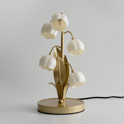 Élodie Orchideenblüten-Tischleuchte mit künstlerischem Blumendesign