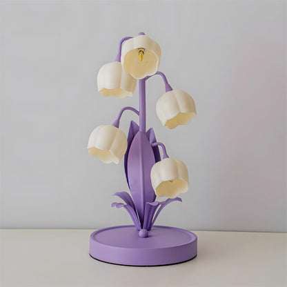 Élodie Orchideenblüten-Tischleuchte mit künstlerischem Blumendesign