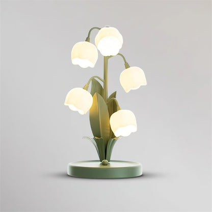 Élodie Orchideenblüten-Tischleuchte mit künstlerischem Blumendesign