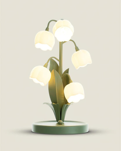 Élodie Orchideenblüten-Tischleuchte mit künstlerischem Blumendesign