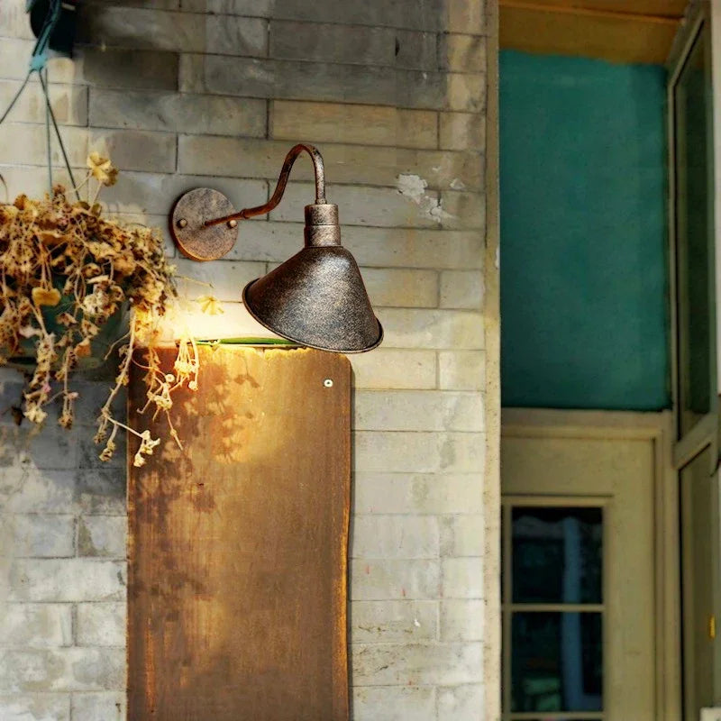 Sophie Industrielle verstellbare Außenwandleuchte E27 Vintage Wandlampe