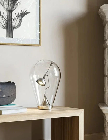 Adele dimmbare Glasleuchte in Chrom