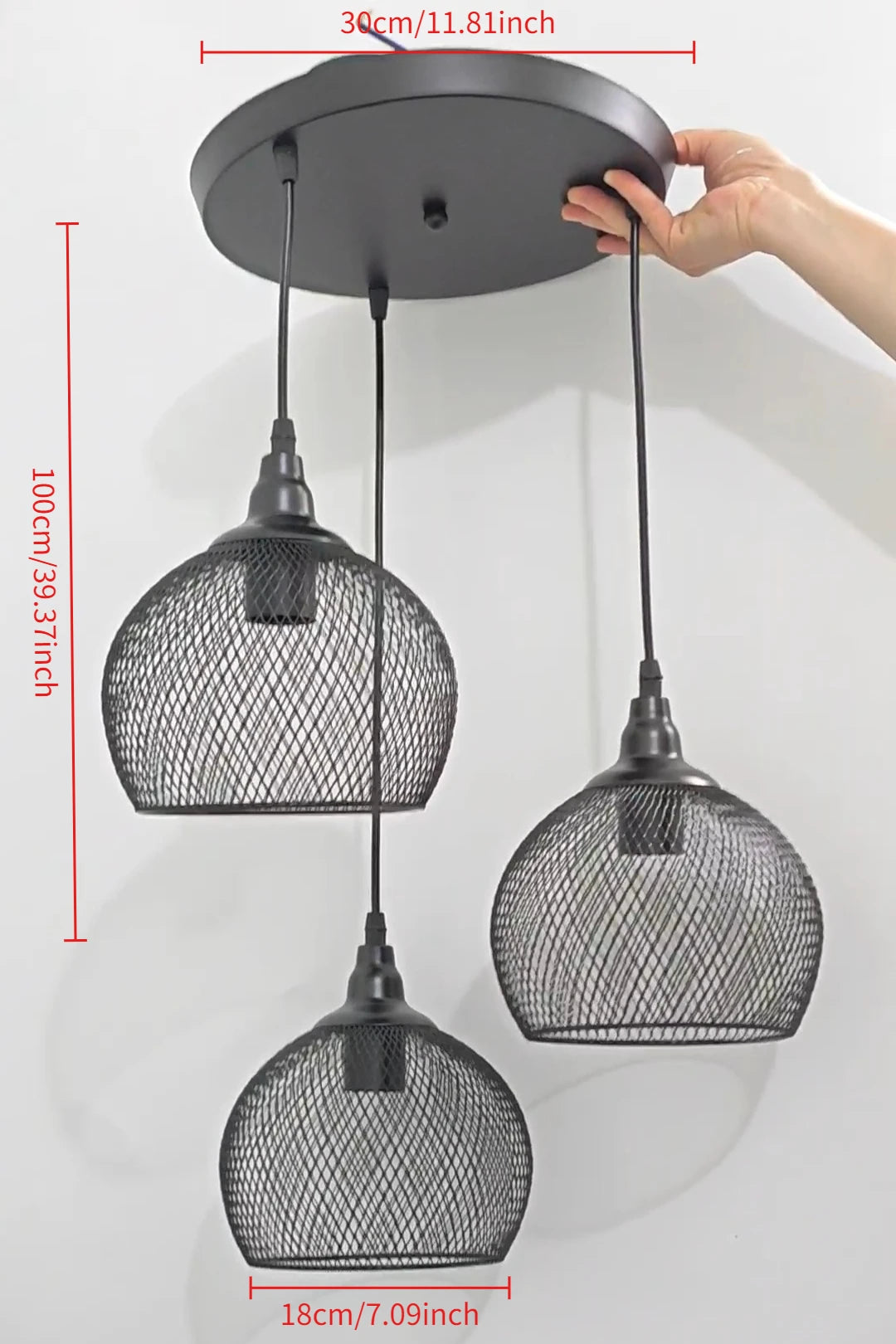 Élise Nordic Bird Cage Pendant Light E27 Rose Gold Retro Chandelier