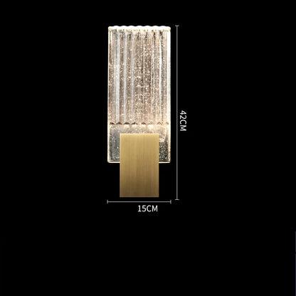 Elise Crystal Square Wall Lamp Nordic Modern