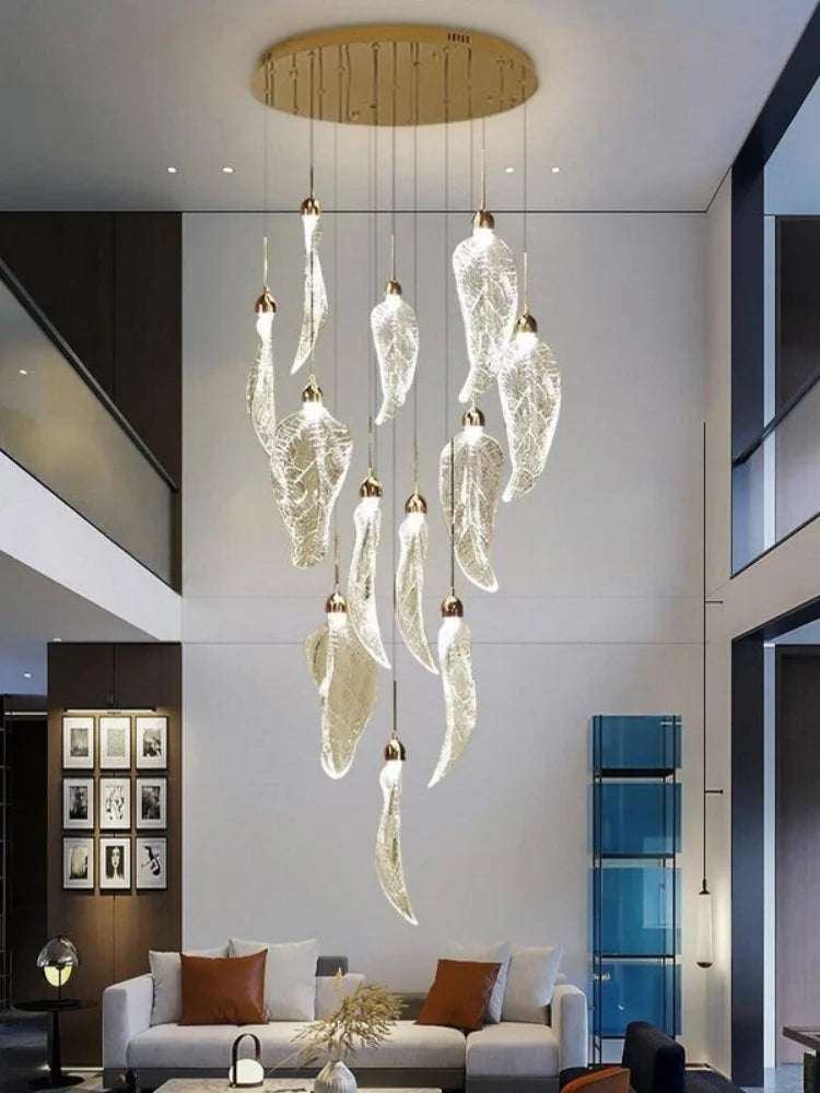 Aurélie Floating Leaf Kronleuchter Art Deco LED Deckenleuchte