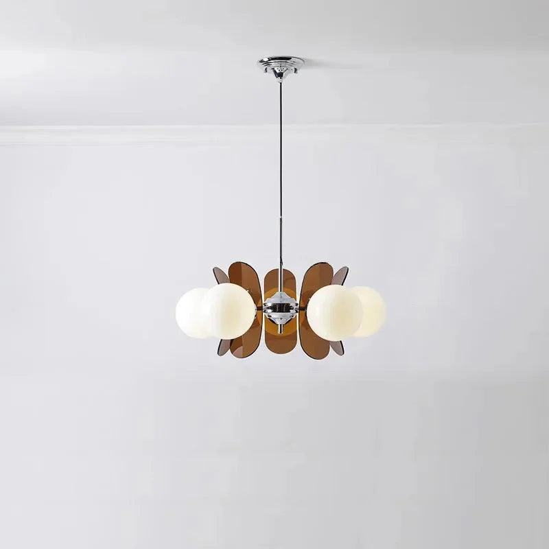 Élise Cosmo Bloom Mid-Century Glass Chandelier