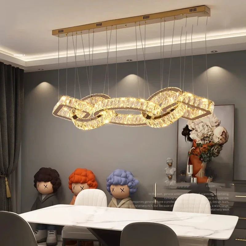 Luxuriöse Pendelleuchte für Wohnzimmer und Essbereich