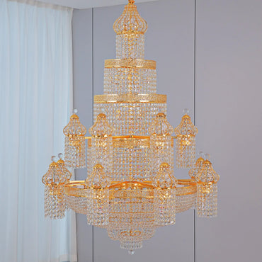Isabelle Palace Kristallleuchter Luxus Duplex Treppenlicht