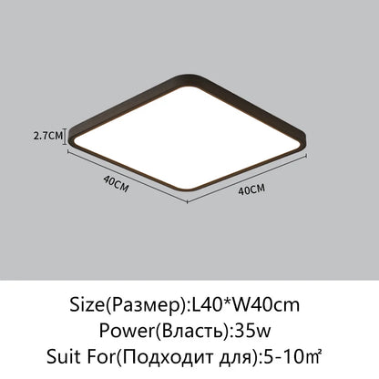 Juliette Ultradünne LED-Deckenleuchte mit Fernbedienung Modern