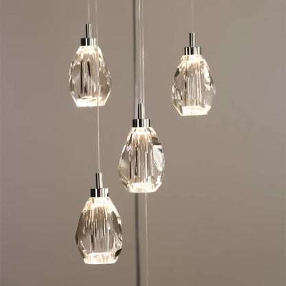 Sophie Crystal Nordic Staircase Pendant Chandelier