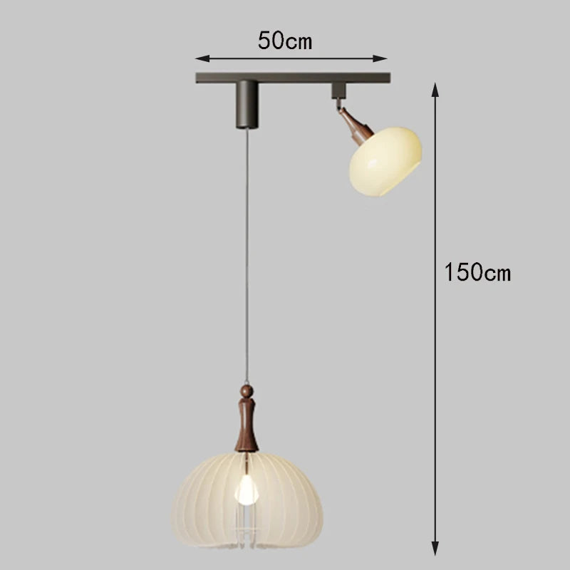 Émile moderne mehrflammige Pendelleuchte aus satiniertem Glas