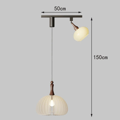 Émile moderne mehrflammige Pendelleuchte aus satiniertem Glas
