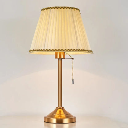 Sophie American Metal Fabric Bedside Table Lamp E27 Reading Light