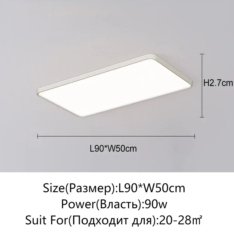 Juliette Ultradünne LED-Deckenleuchte mit Fernbedienung Modern