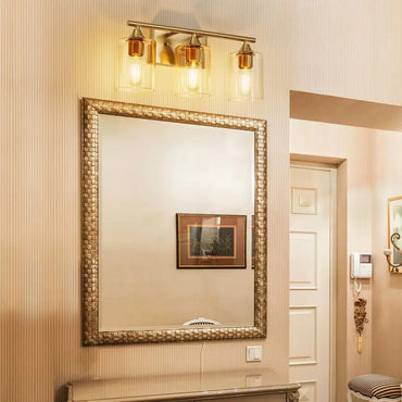 Juliette 3-Light Brushed Gold Vanity Wall Sconce Fixture