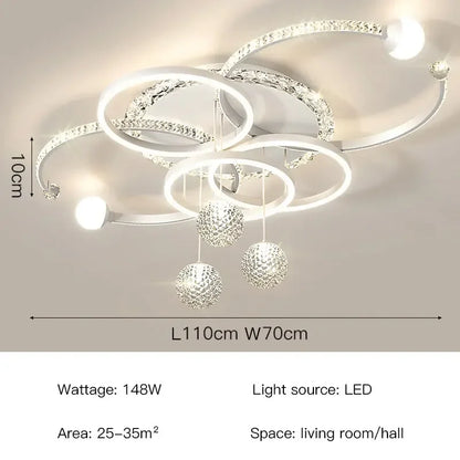 Océane moderne luxuriöse LED-Deckenhängeleuchte