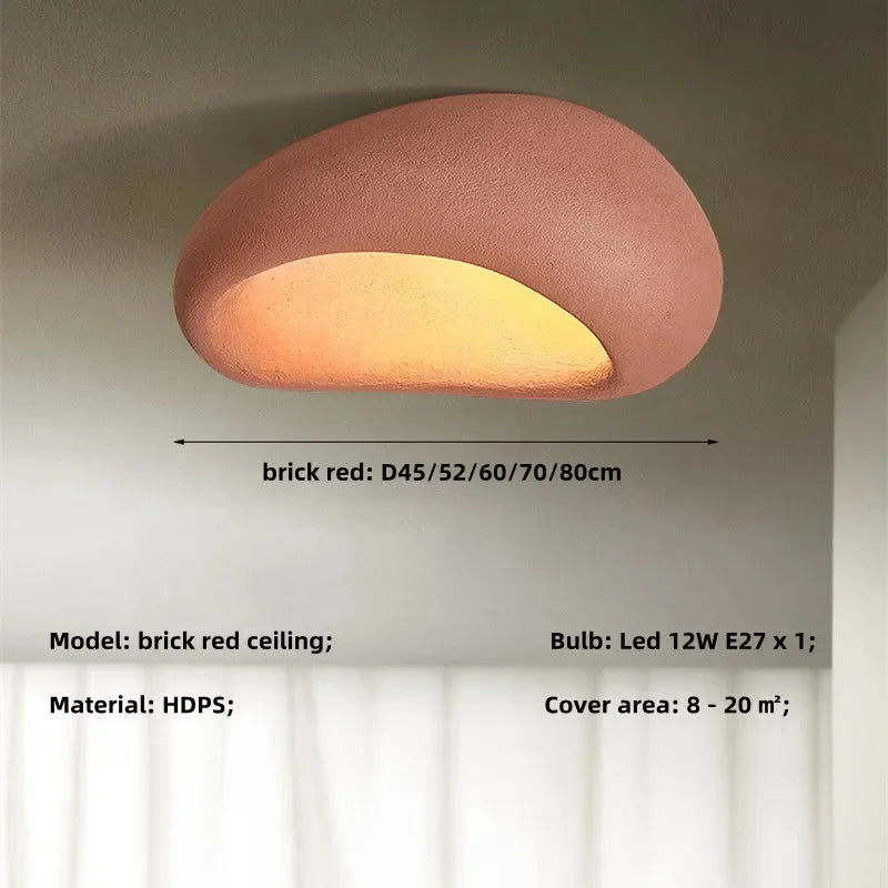 Évora Minimalistische strukturierte, halbeingelassene LED-Deckenleuchte