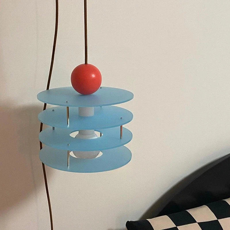 Léa geometrischer Acryl-Scheiben-Anhänger