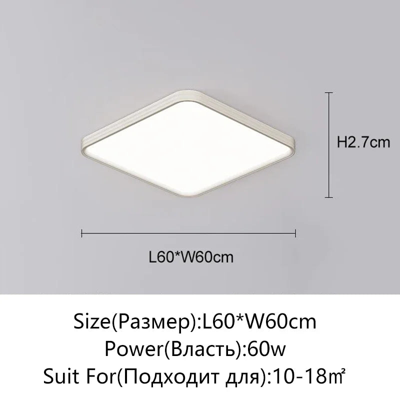 Juliette Ultradünne LED-Deckenleuchte mit Fernbedienung Modern