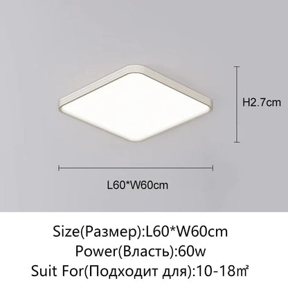 Juliette Ultradünne LED-Deckenleuchte mit Fernbedienung Modern