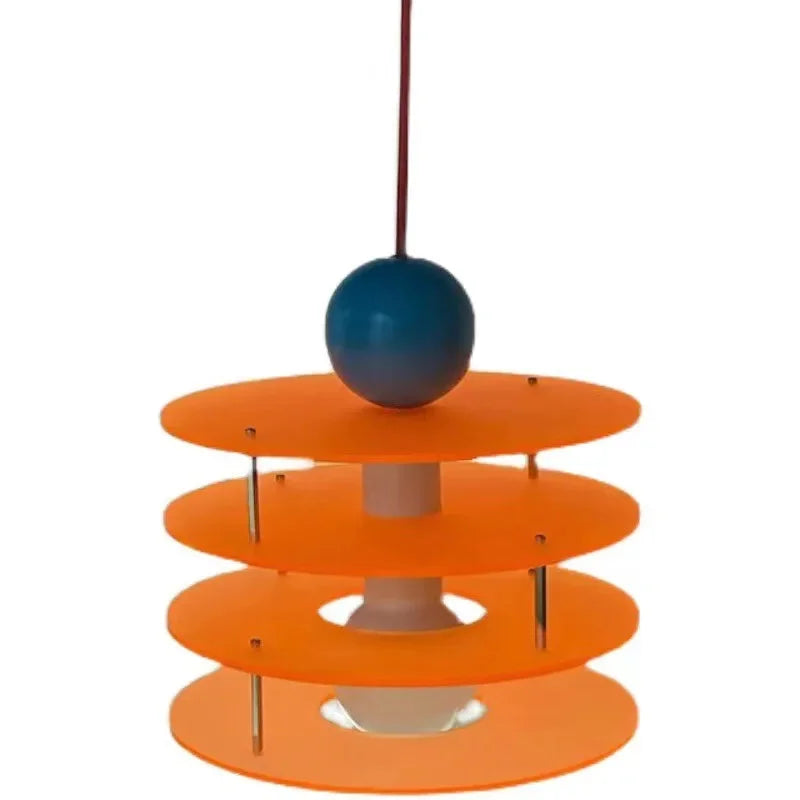 Léa geometrischer Acryl-Scheiben-Anhänger