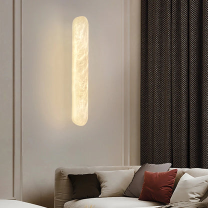 Camille Oval Marble Wall Lamp Luxury LED Sconce Light
