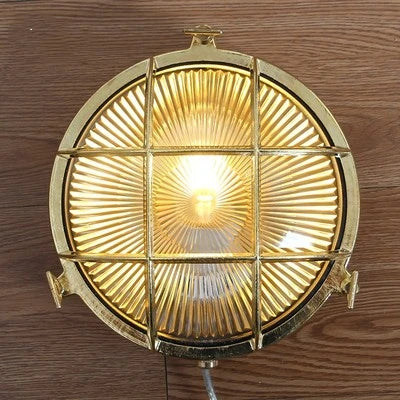 Adélaïde Outdoor-Glaswandleuchte IP44 Vintage