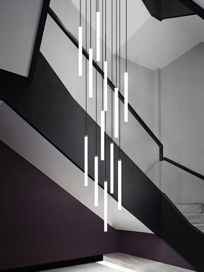 Colette Minimalist Nordic LED Staircase Chandelier